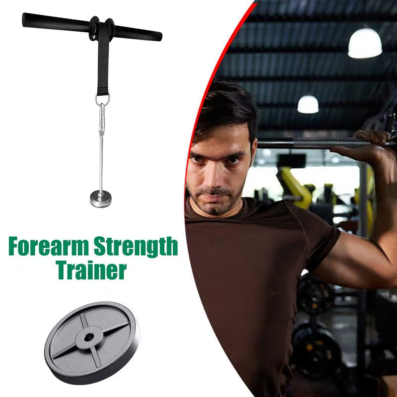 Forearm Strength Training Roller - Wrist and Arm Workout Equipment for Enhanced Muscle Development and Gym Fitness Accessories