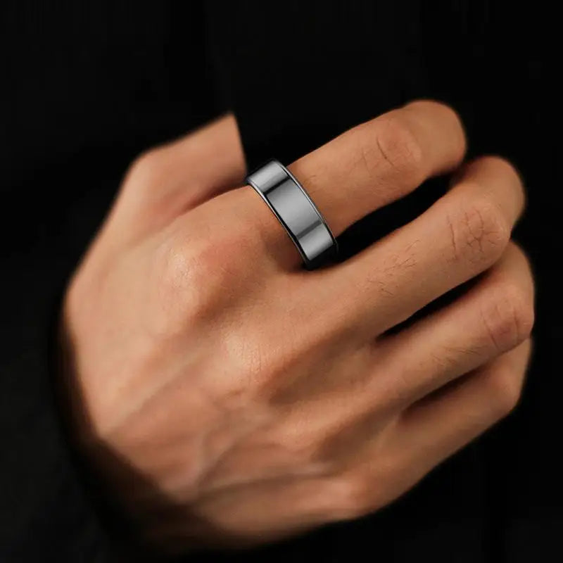 2024 Smart Ring: Multifunctional Health Tracker with Step Count, Heart Rate, Blood Oxygen Monitoring, and Waterproof Design for Men and Women Fitness