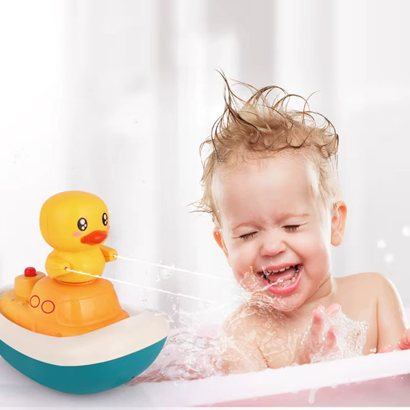 Electric Duck Water Spray Bath Toy - Fun and Engaging Bathing Experience for Kids