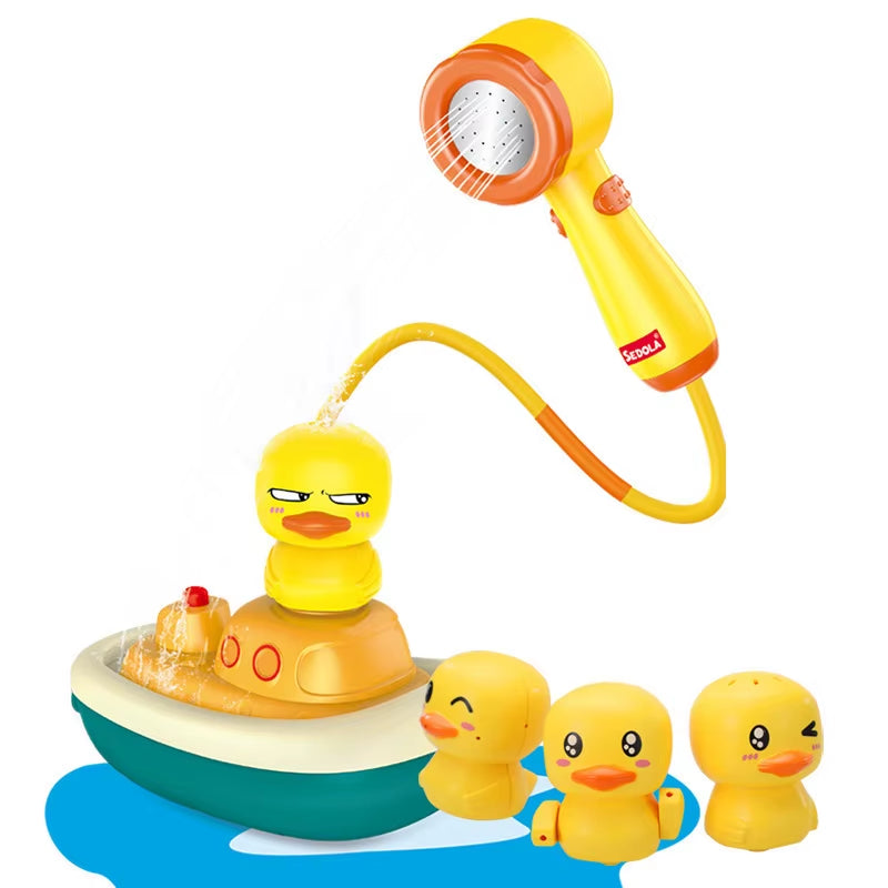 Electric Duck Water Spray Bath Toy - Fun and Engaging Bathing Experience for Kids