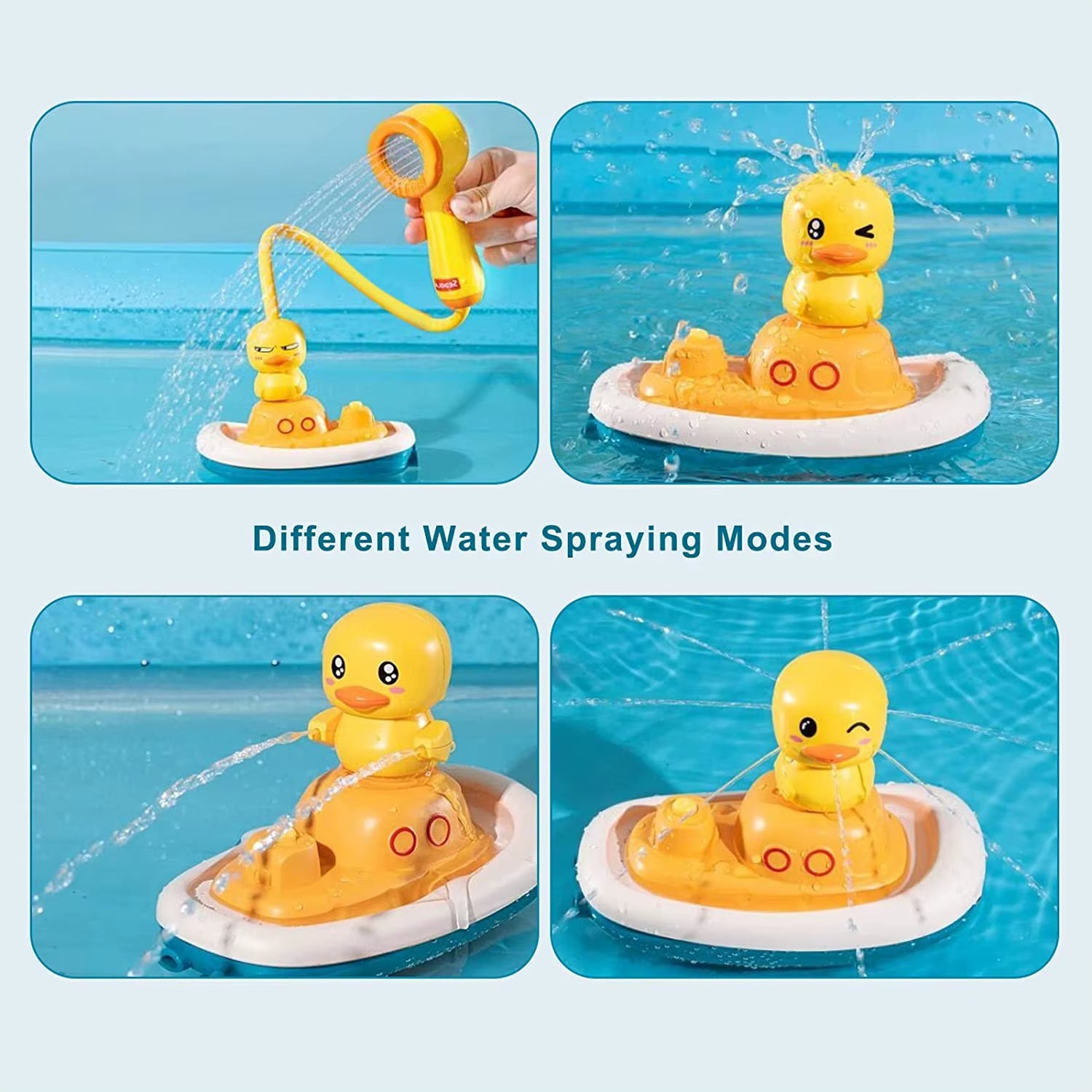 Electric Duck Water Spray Bath Toy - Fun and Engaging Bathing Experience for Kids