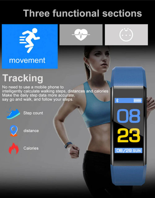 Load image into Gallery viewer, Advanced Fitness Smartwatch with Comprehensive Health Monitoring: Activity Tracking, Heart Rate, Oxygen Level, and Blood Pressure Measurement for Men and Women
