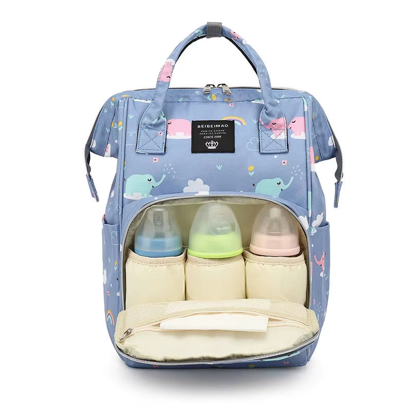 Large Capacity Waterproof Diaper Bag Backpack for Maternity and Travel - Ideal for Strollers and Outdoor Use