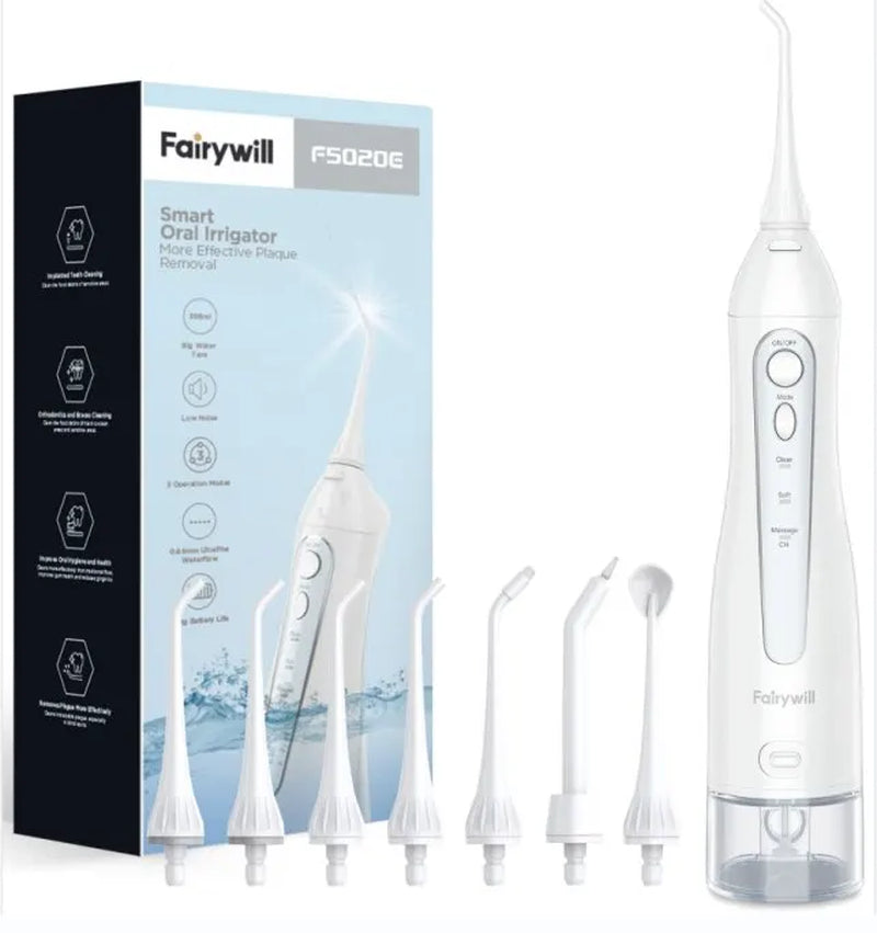 Portable Rechargeable Water Flosser with 3 Modes and 300ML Waterproof Water Tank for Effective Dental Cleaning