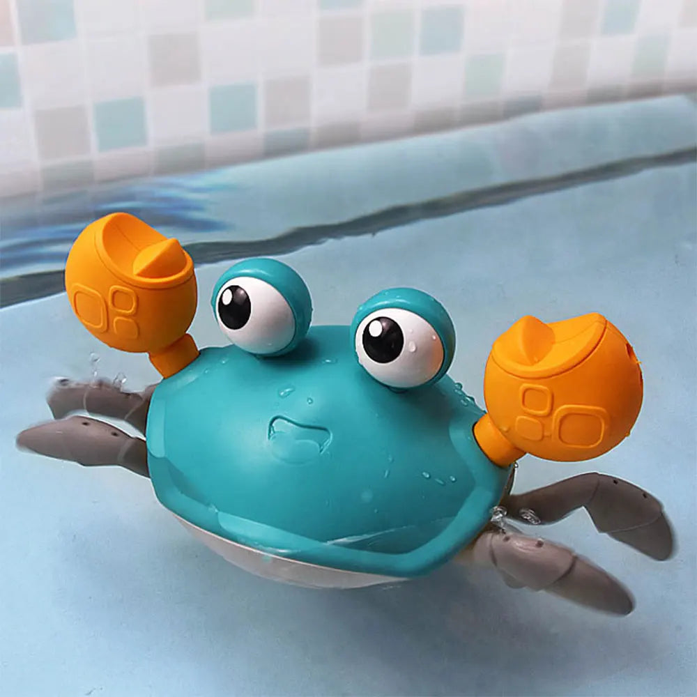 Interactive Crawling Crab Toy for Babies - Cute Sensing Design with Obstacle Avoidance, Ideal Birthday Gift