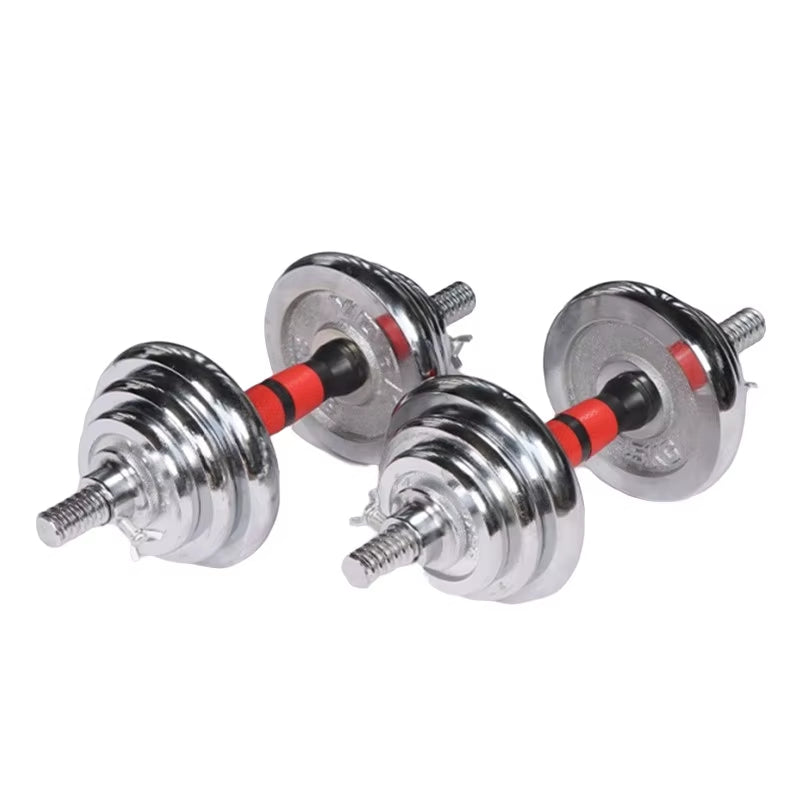 Premium Adjustable 10Kg Dumbbell Weight Set - Versatile Solid Iron Barbell for Effective Home Workouts