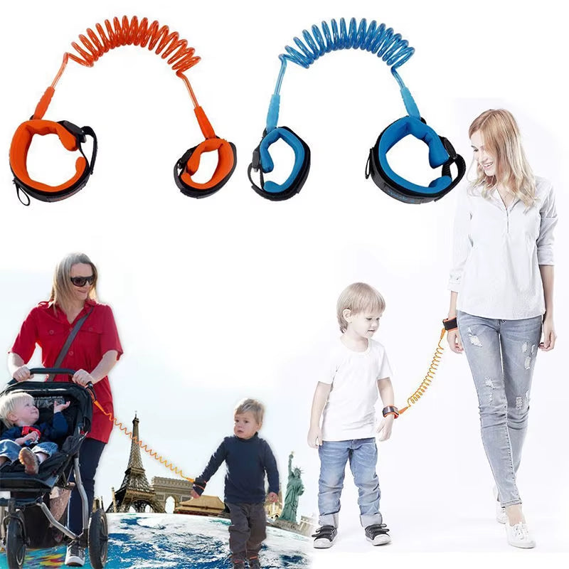 Toddler Safety Harness with Anti-Lost Wrist Link and Traction Rope for Children