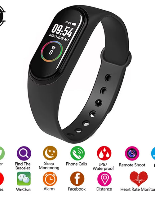 Load image into Gallery viewer, Advanced Smart Sports Watch with Heart Rate and Blood Pressure Monitoring, Waterproof Design, and Activity Tracking Features
