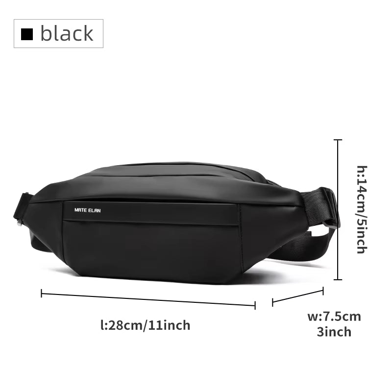 Premium Waterproof Crossbody Messenger Bag with Magnetic Buckle - Stylish Sling Shoulder Bag for Men, Perfect for Travel and Outdoor Activities