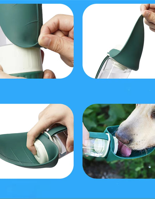 Load image into Gallery viewer, Portable and Foldable Pet Water Bottle: Ideal Hydration Solution for Dogs and Cats on Outdoor Adventures
