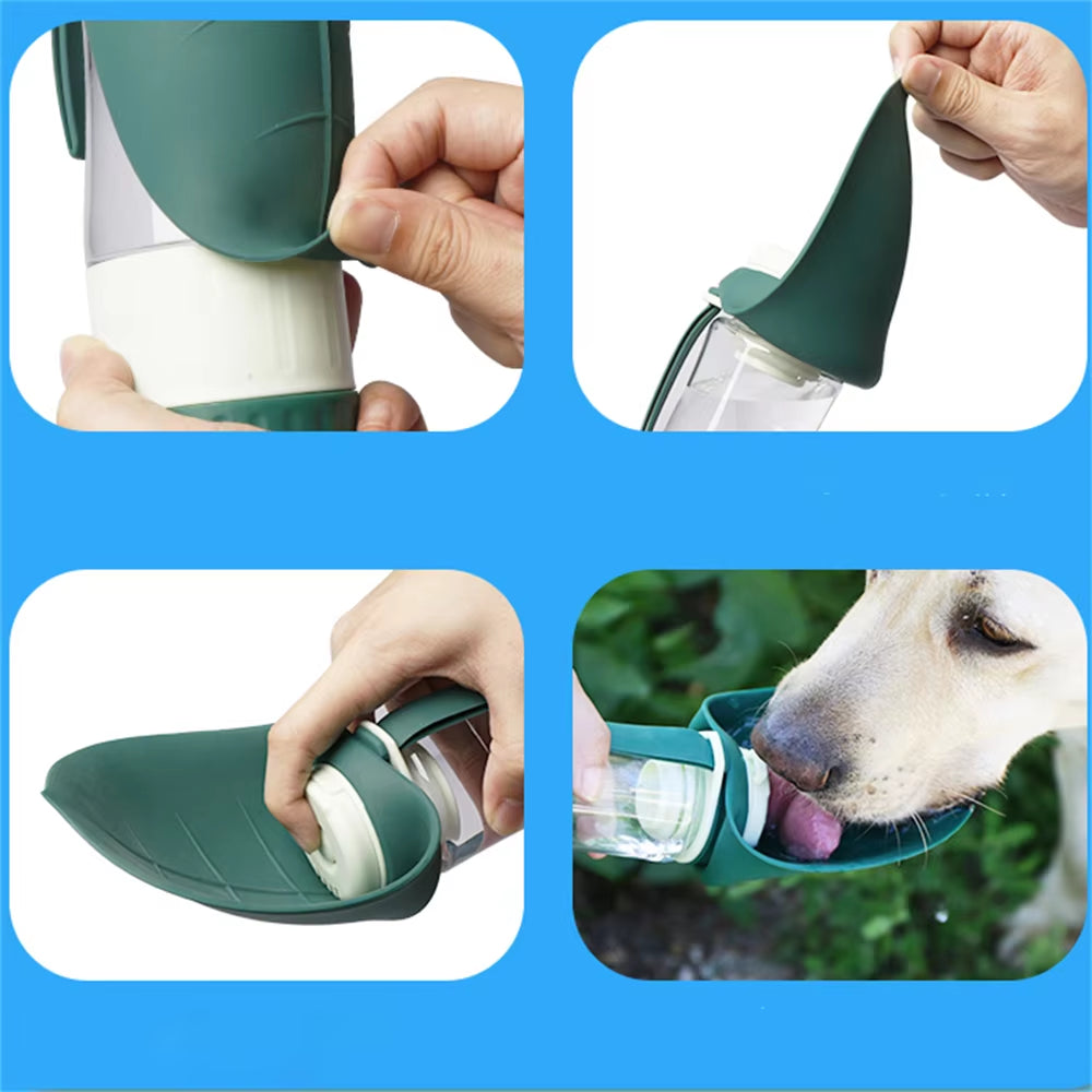 Portable and Foldable Pet Water Bottle: Ideal Hydration Solution for Dogs and Cats on Outdoor Adventures