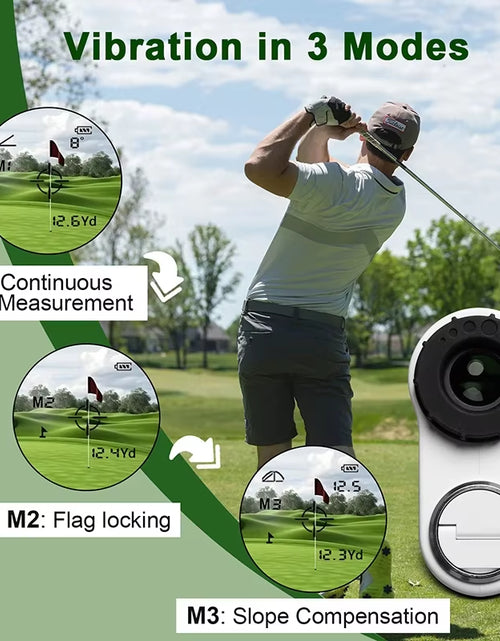 Load image into Gallery viewer, Advanced High-Precision Laser Rangefinder for Golf and Outdoor Sports - 600M Range with Slope, Flag-Lock, and Vibration Features
