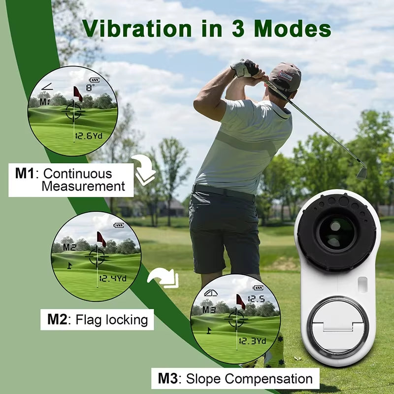 Advanced High-Precision Laser Rangefinder for Golf and Outdoor Sports - 600M Range with Slope, Flag-Lock, and Vibration Features