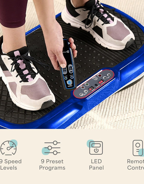 Load image into Gallery viewer, Vibration Plate Exercise Machine - Whole Body Workout Vibration Fitness Platform W/ Loop Bands - Home Training Equipment
