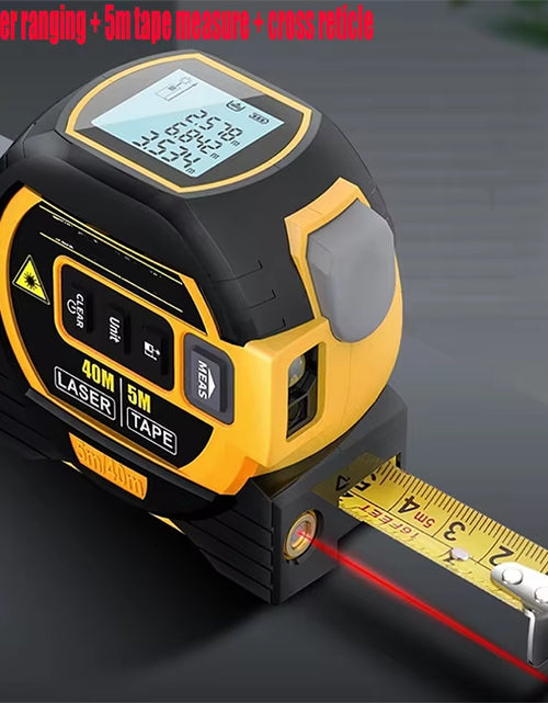 Load image into Gallery viewer, 3-in-1 Laser Tape Measure with AAA Battery Operation
