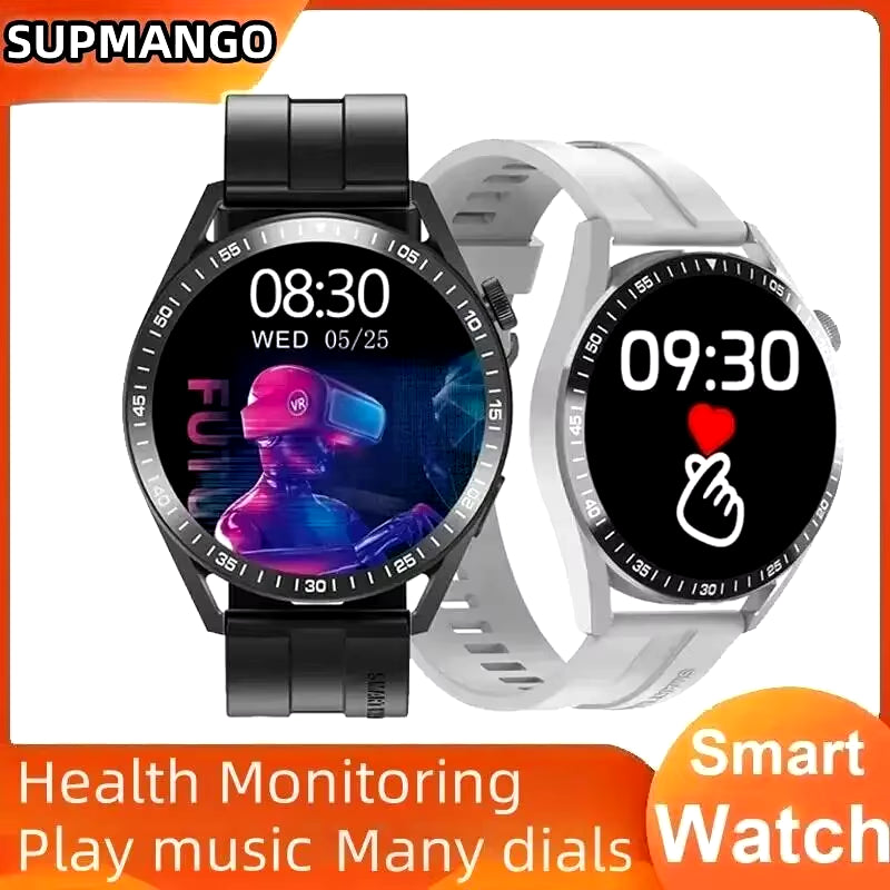 KH8 Bluetooth Smart Watch: Advanced Fitness Tracker with Heart Rate, Blood Pressure Monitoring, and Weather Display