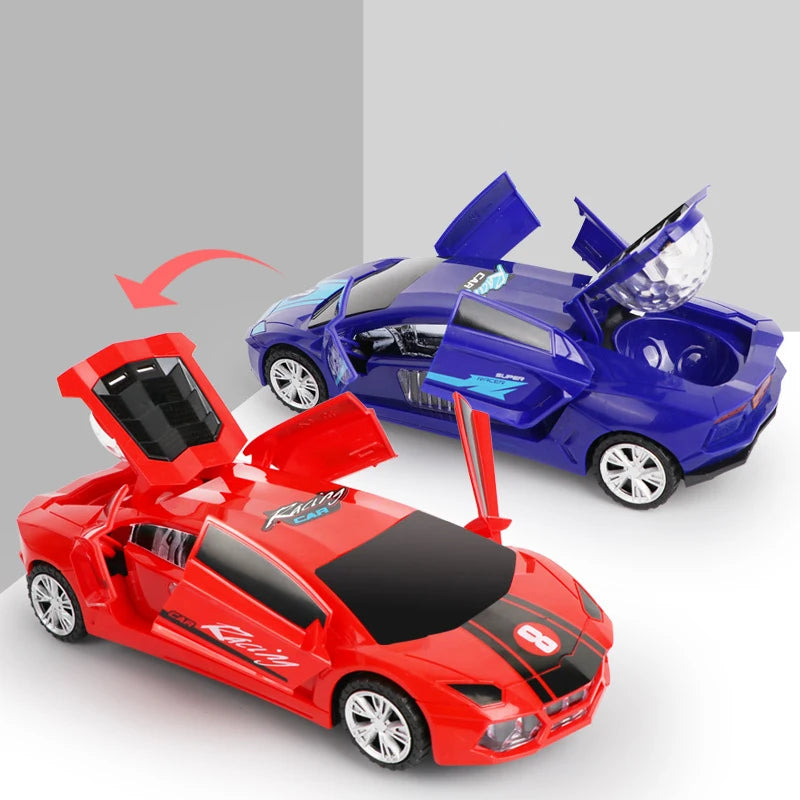 Electric Dancing Deformation Police Car Toy - A Perfect Gift for Kids Aged 18 and Up