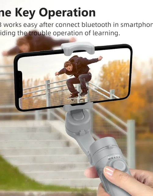 Load image into Gallery viewer, HQ3 3-Axis Handheld Gimbal Stabilizer for Smartphones - Perfect for Video Production, TikTok, and Vlogging
