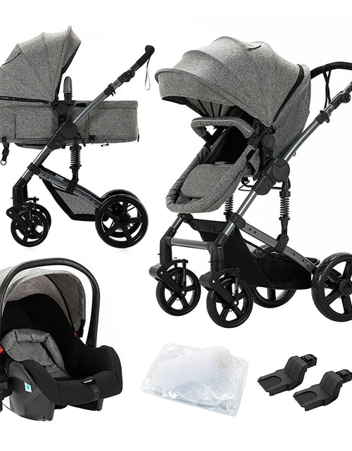 Load image into Gallery viewer, Premium Lightweight 3-in-1 Baby Stroller with Isofix - Comfort and Safety for Newborns
