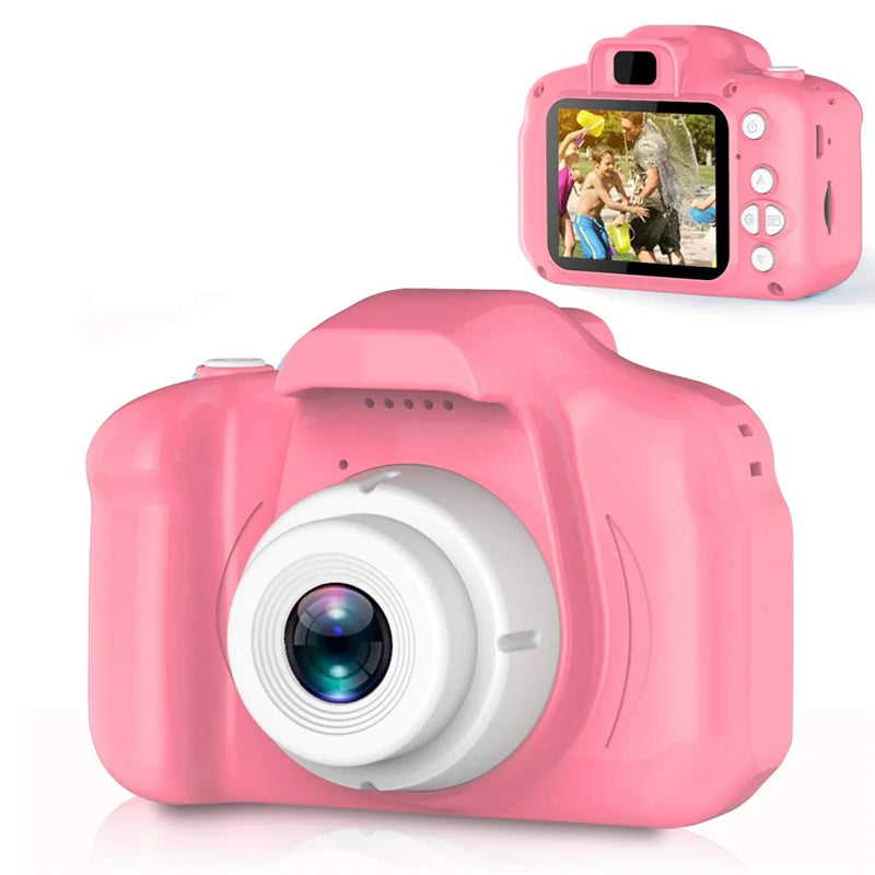 Educational Miniature Camera for Children with 2.0 Inch HD Screen, Photo and Video Capabilities, Rechargeable Battery - Perfect Birthday Gift for Toddlers