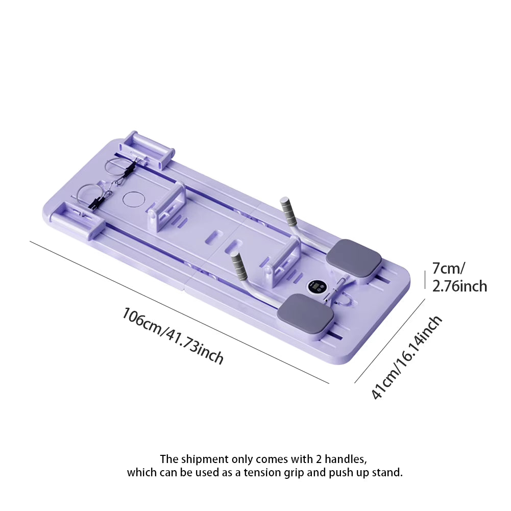 Abdominal Exercise Board - Multifunctional Pilates Reformer Set with Automatic Rebound for Leg and Arm Toning