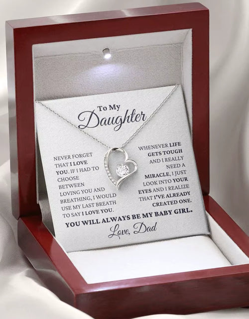 Load image into Gallery viewer, To My Daughter Gift from Dad New Love You Heart Pendant Necklace Fashion Jewelry Women Girl Birthday Necklaces 2024 Dropshipping
Birthday Gift Necklace for Girls

