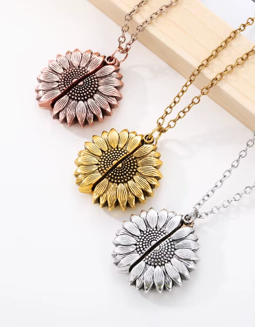 Load image into Gallery viewer, Birthday Gift Sunflower Necklace

