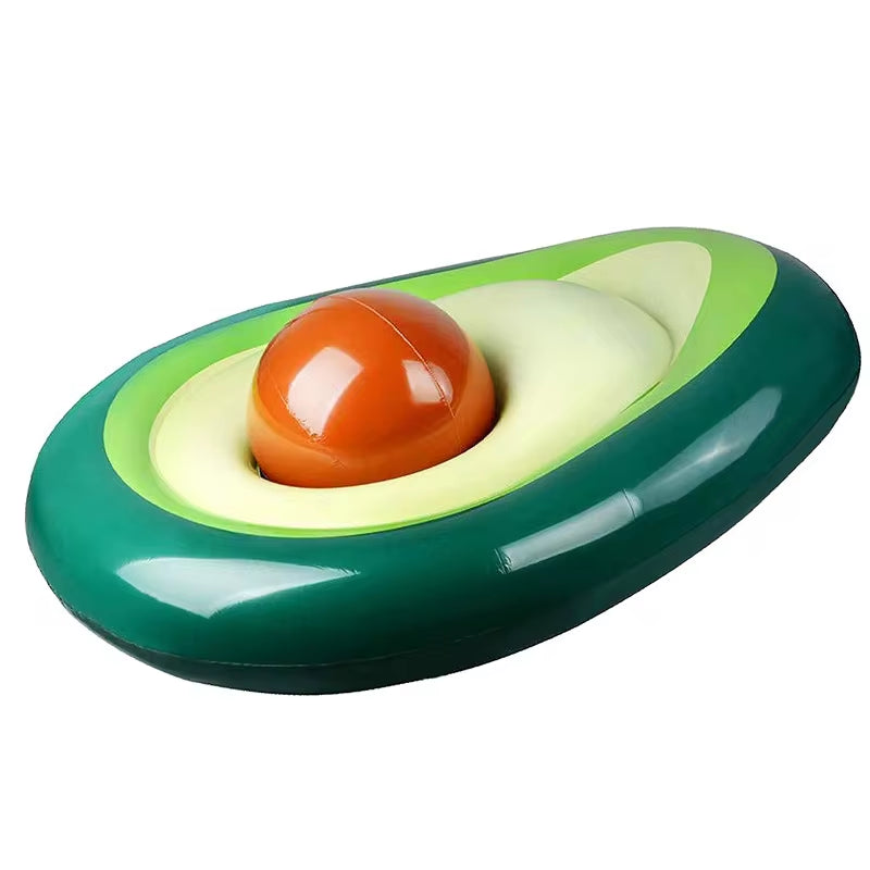 Eco-friendly avocado-shaped pool float
