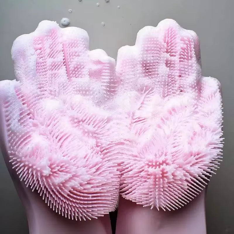 Eco-friendly kitchen cleaning gloves