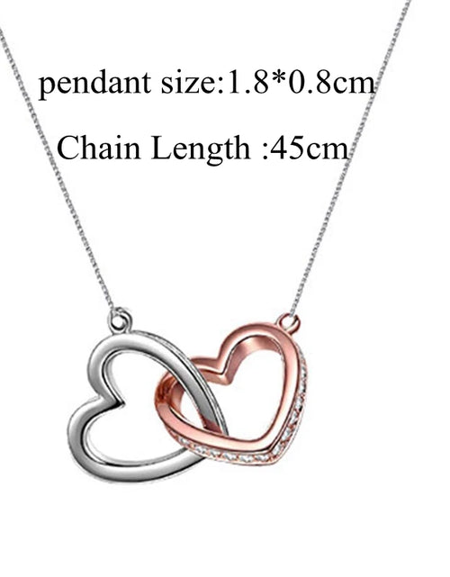 Load image into Gallery viewer, Elegant Heart Necklace with Message Card

