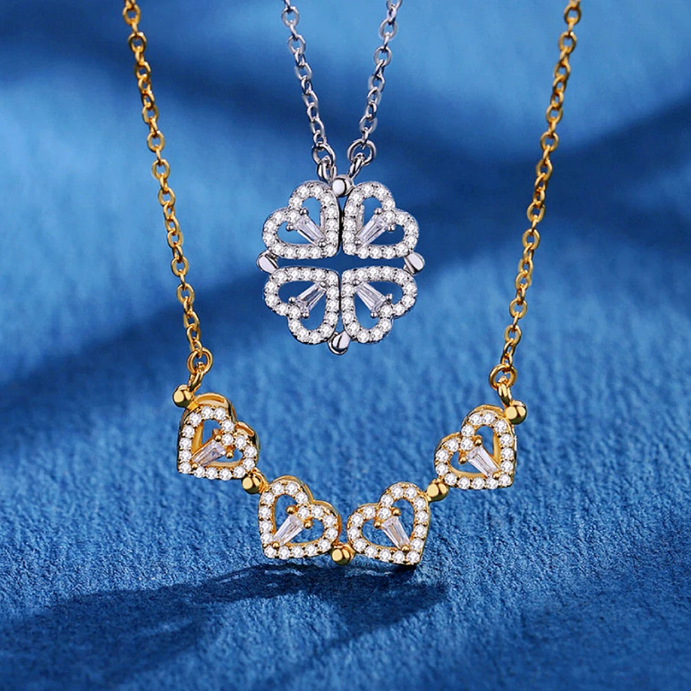 Elegant Women's Clover Necklace
