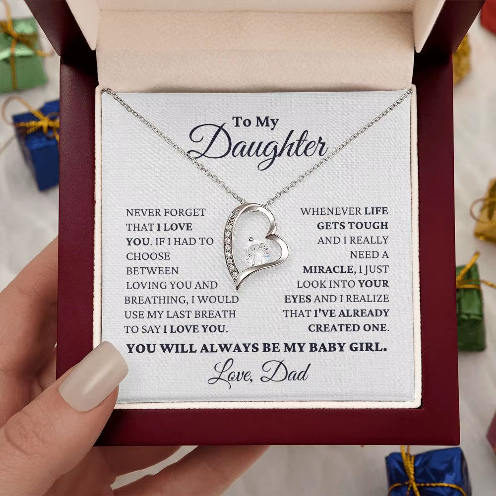 Father to Daughter Jewelry Gift
