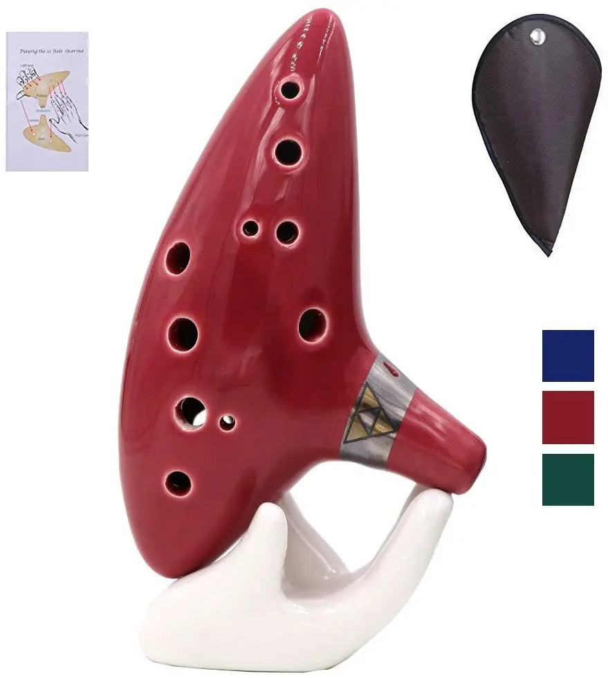 Elegant Ceramic Ocarina for Musical Exploration