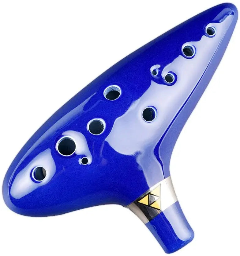 12-Hole Alto C Ocarina Instrument - Includes Songbook, Bag, and Rope - Ideal Gift for Children and Zelda Enthusiasts
12-Hole Alto C Ocarina with Songbook and Gig Bag