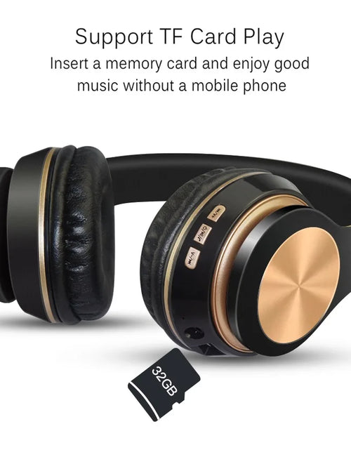 Load image into Gallery viewer, Bluetooth 5.0 Wireless Gaming Headphones with Foldable Design and Wired Option for Enhanced Audio Experience
