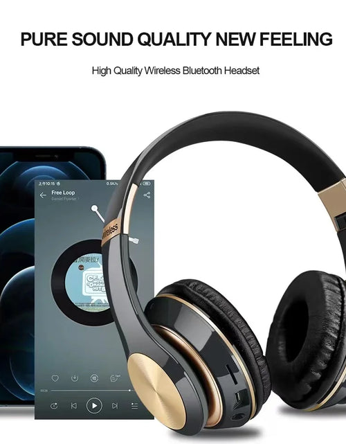 Load image into Gallery viewer, Bluetooth 5.0 Wireless Gaming Headphones with Foldable Design and Wired Option for Enhanced Audio Experience
