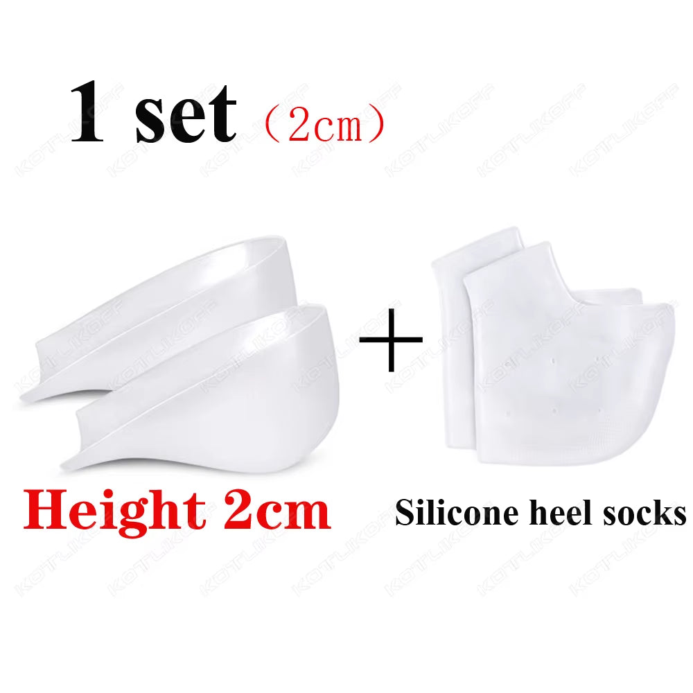 Height Boosting Insoles with Gel Cushioning
