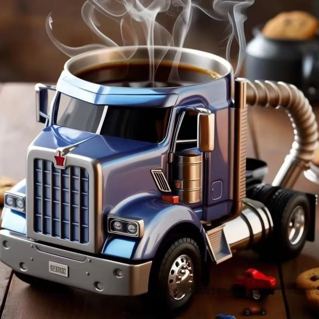 High-Quality Ceramic Semi-Trailer Coffee Mug
