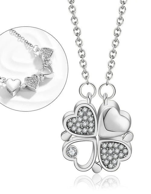 Load image into Gallery viewer, Lucky Four-Leaf Clover Necklace Gift

