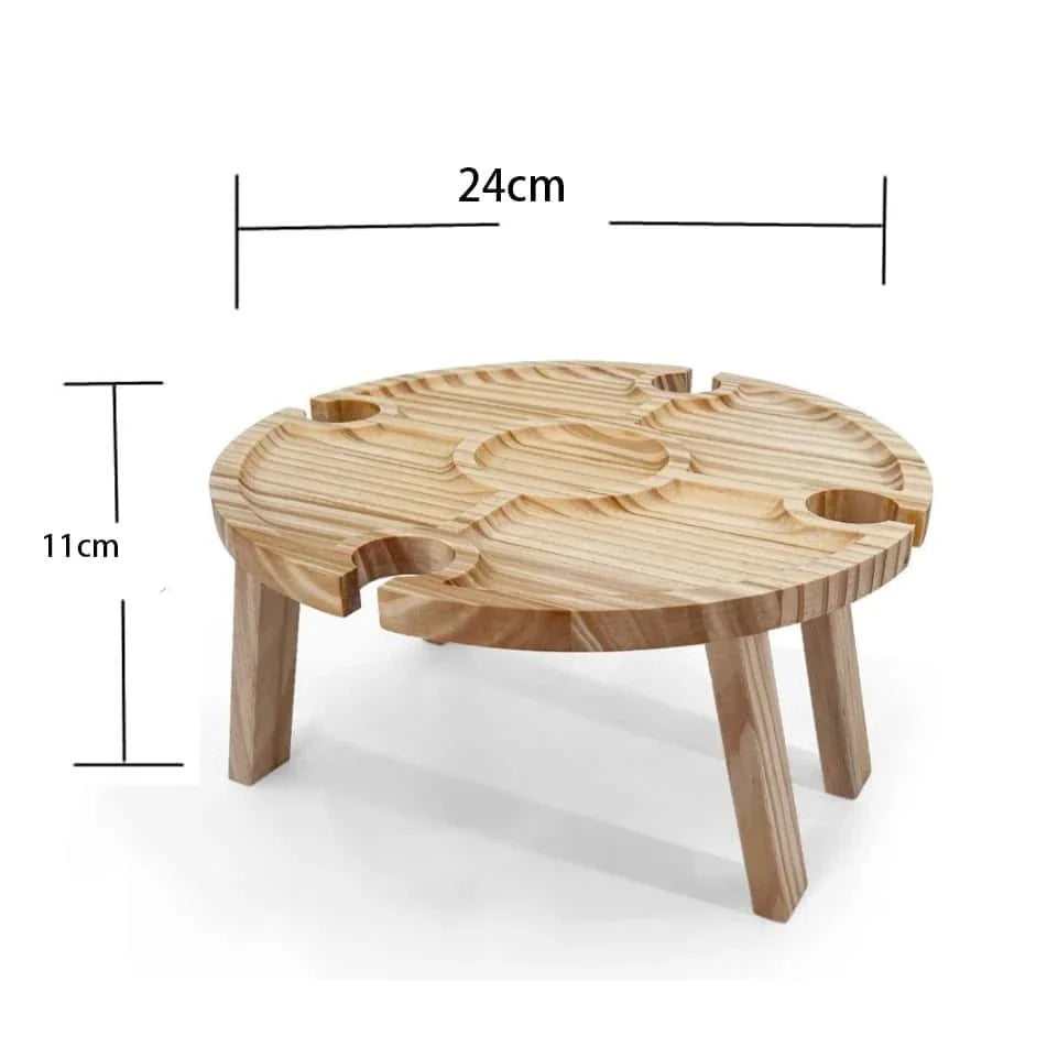 Modern Nordic-style wooden picnic table
