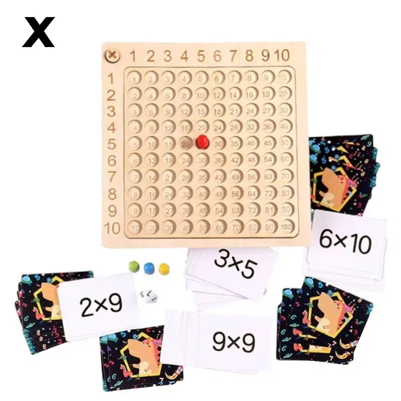 Montessori Multiplication Game Components
