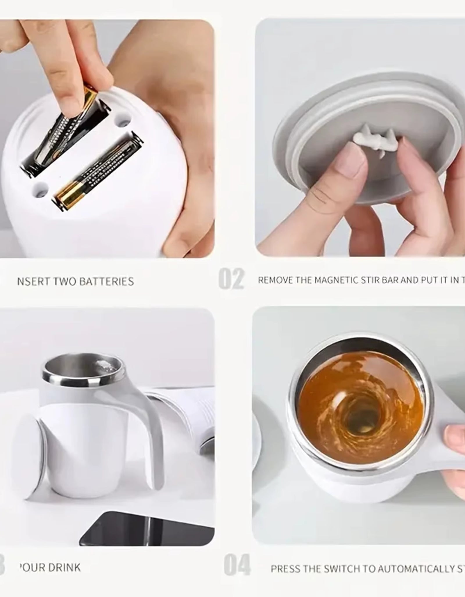 One-Click Start Automatic Magnetic Stirring Cup
