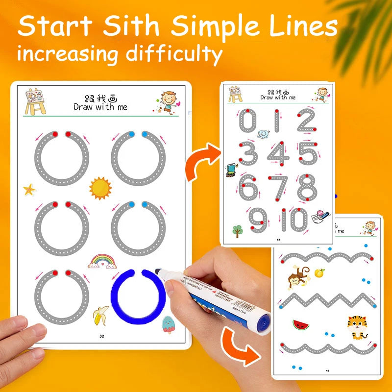 Preschool learning set with shapes & numbers
