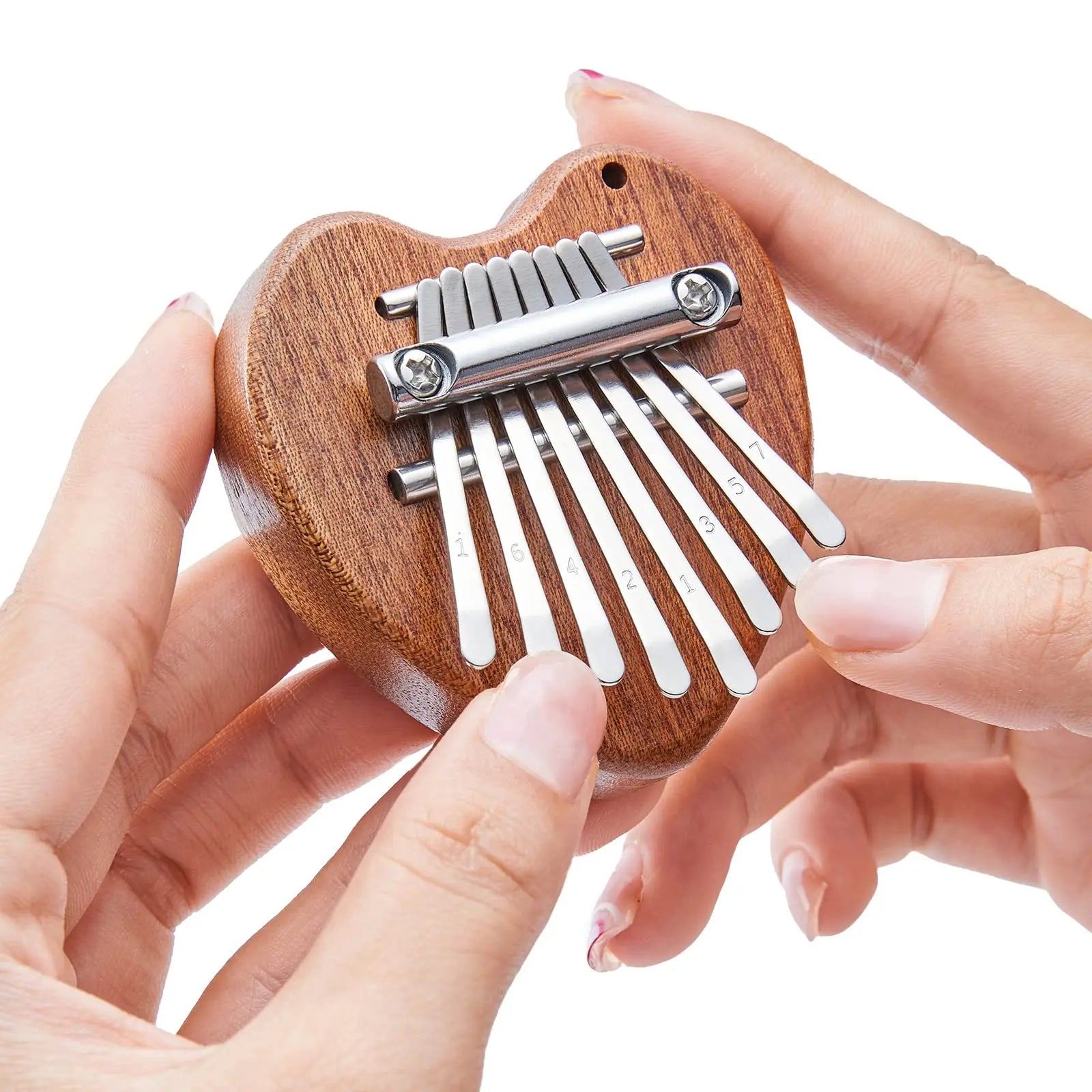 Mini Kalimba 8-Key Thumb Piano - Portable Water Drop Design, Ideal Gift Set for Children