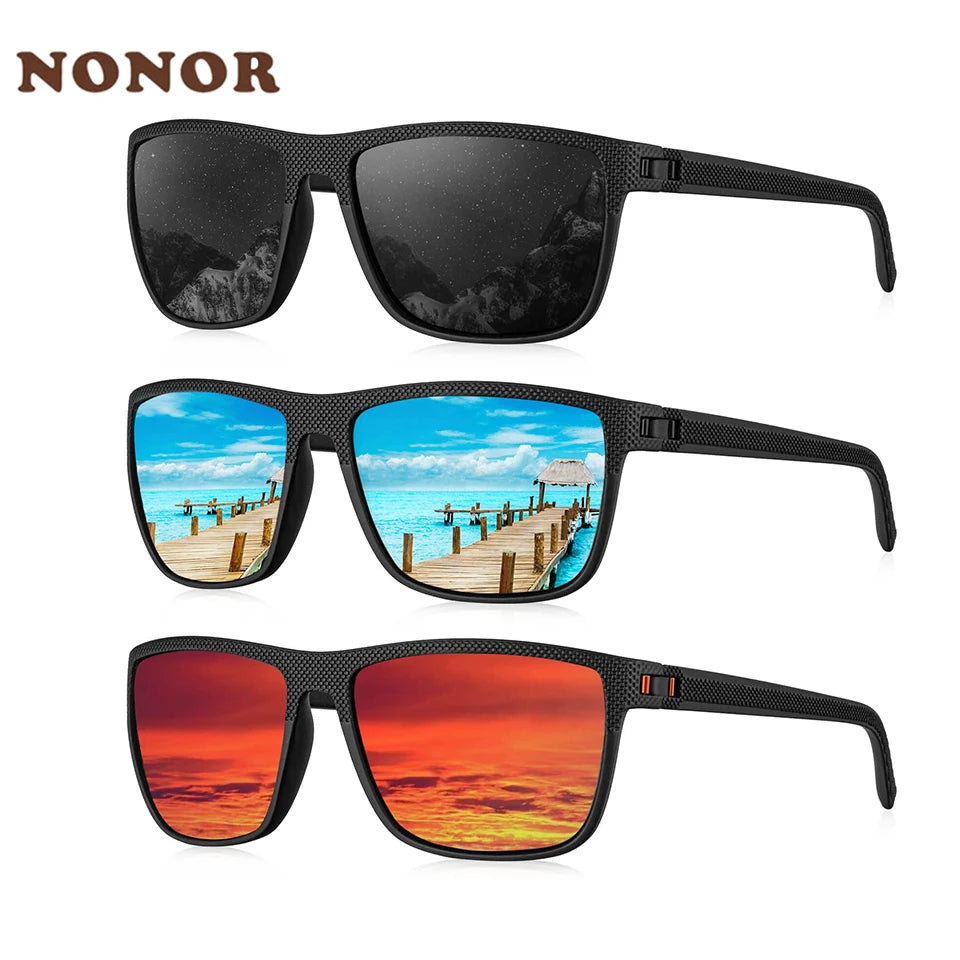 Men's Lightweight Polarized Sunglasses with UV400 Protection for Driving, Fishing, and Golf