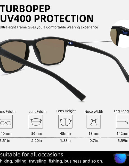 Load image into Gallery viewer, Men&#39;s Lightweight Polarized Sunglasses with UV400 Protection for Driving, Fishing, and Golf
