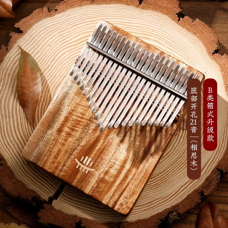 Beautifully Crafted 17-Key Kalimba in Natural Wood Finish