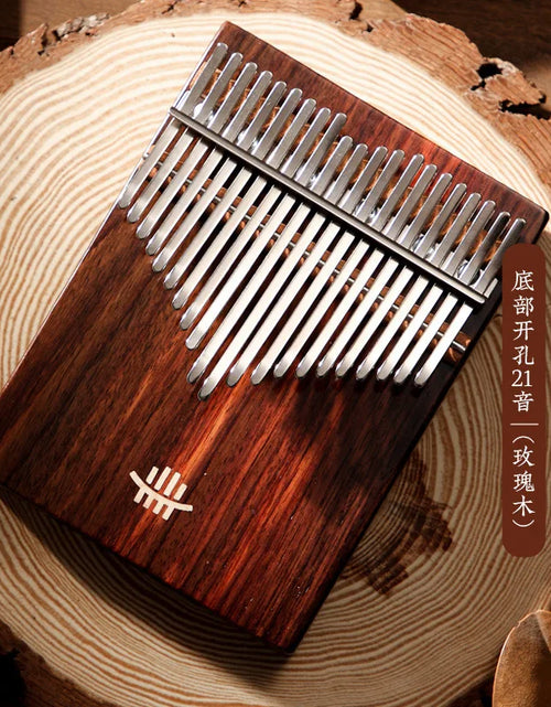 Load image into Gallery viewer, Hluru 21-Key Kalimba with Tuning Hammer and Bag
