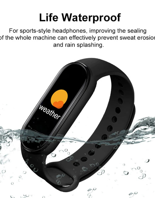 Load image into Gallery viewer, M6 Smart Bracelet Multi-Function Heart Rate Blood Pressure Monitor Step Music Sleep Monitoring M6 Smart Band Fitness Sport Watch
