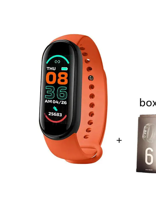 Load image into Gallery viewer, M6 Smart Bracelet Multi-Function Heart Rate Blood Pressure Monitor Step Music Sleep Monitoring M6 Smart Band Fitness Sport Watch
